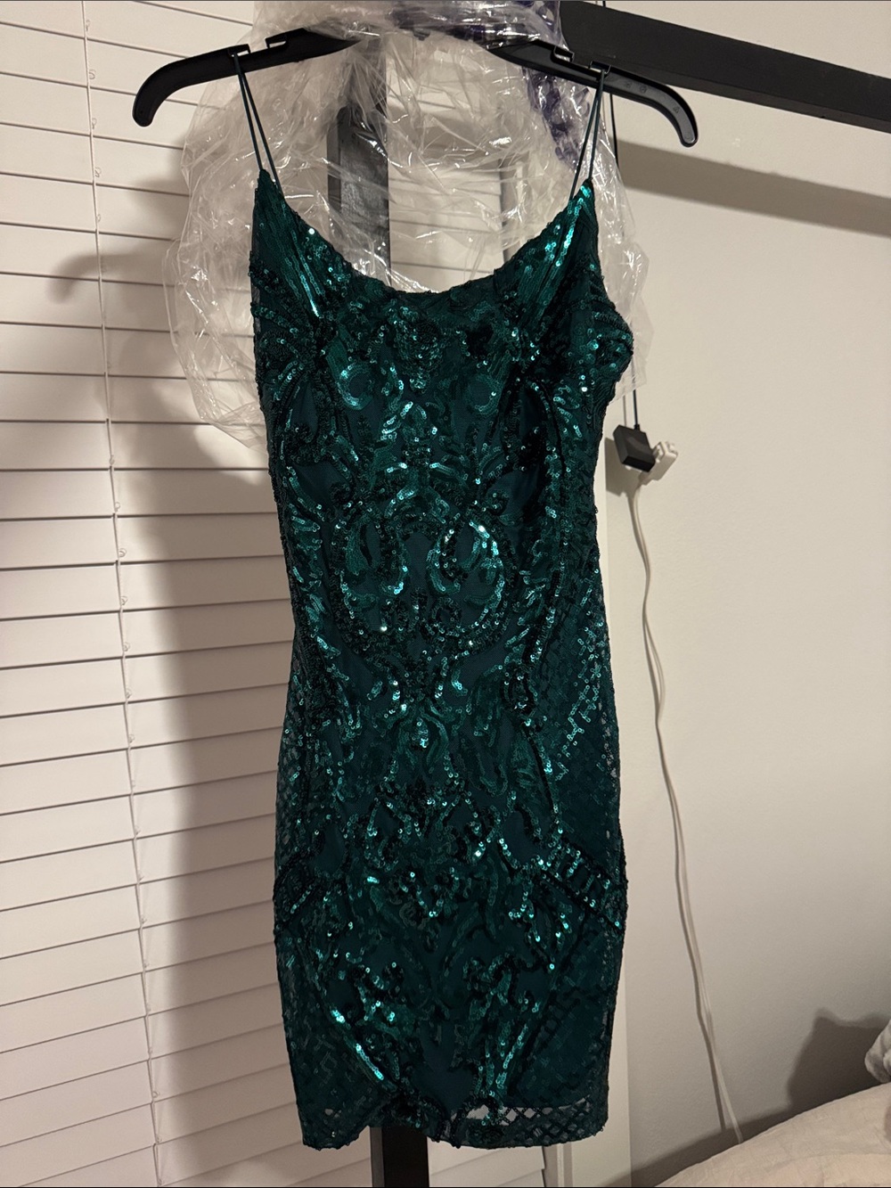 Emerald Sequin Slip Dress - Elegant Evening Dress